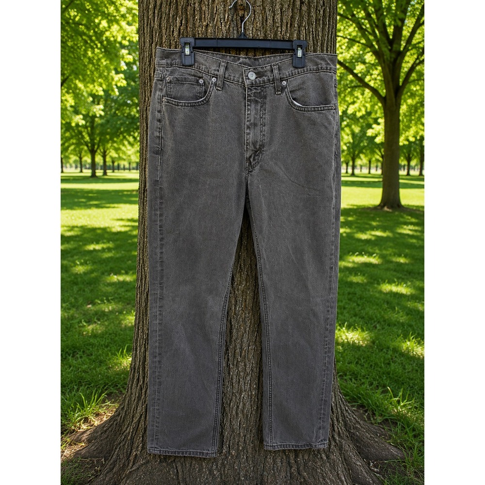 LEVI'S 541 Athletic Taper Jeans Men's 35x34 Gray Denim Stretch Casual Streetwear